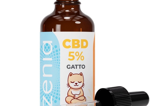 Olio Gatto 5  50ml   Bottiglietta con Dropper