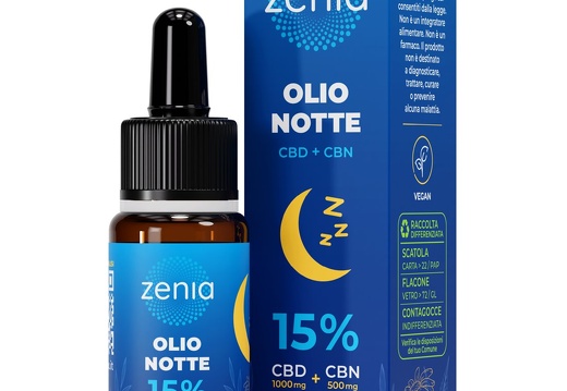 Olio Notte 15  10ml   Bottliglietta e Scatolino